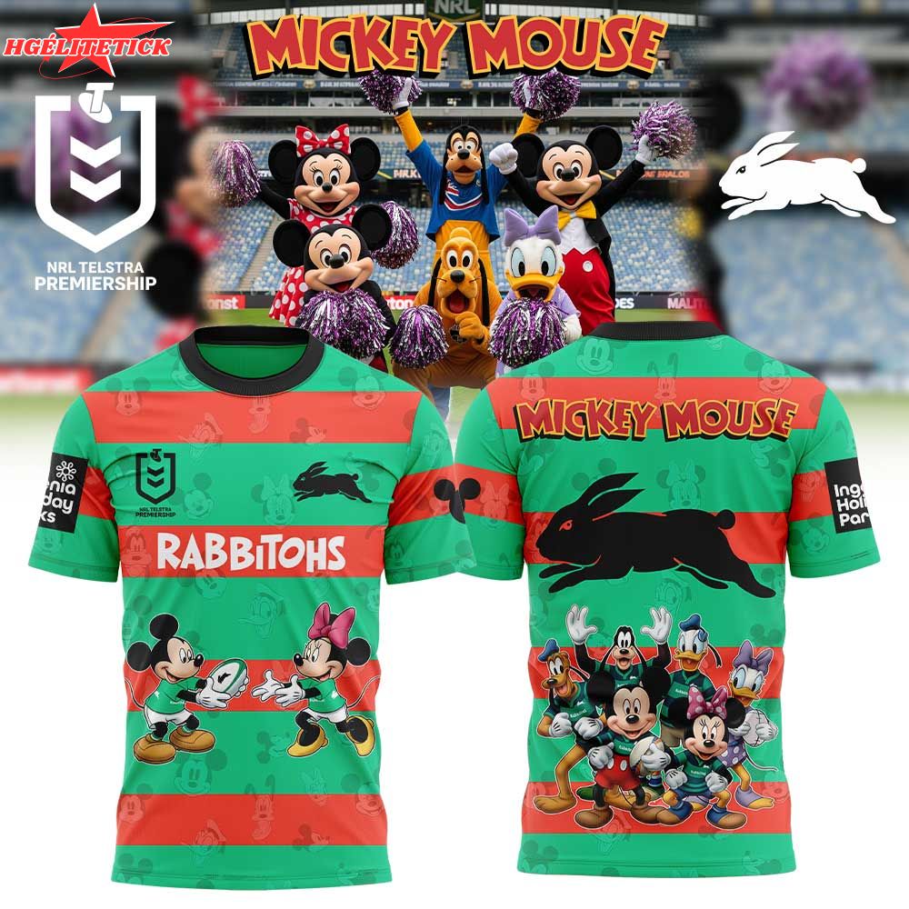 Limited Edition S.S Rabbitohs Mickey Mouse Shirt Limited Edition S.S Rabbitohs Mickey Mouse Shirt