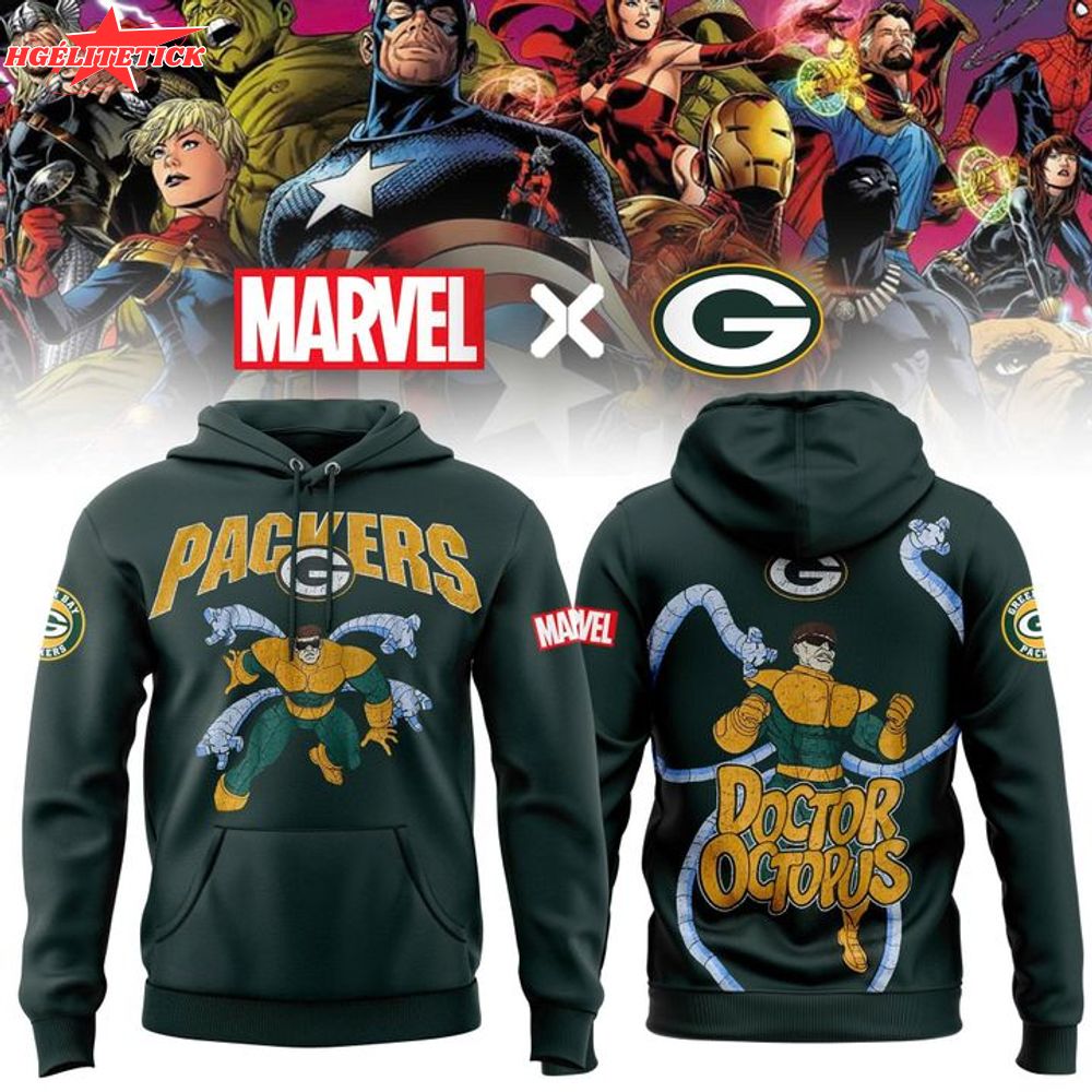 Limited Green Bay Packers x Marvel's Doctor Octopus Hoodie Limited Green Bay Packers x Marvel's Doctor Octopus Hoodie