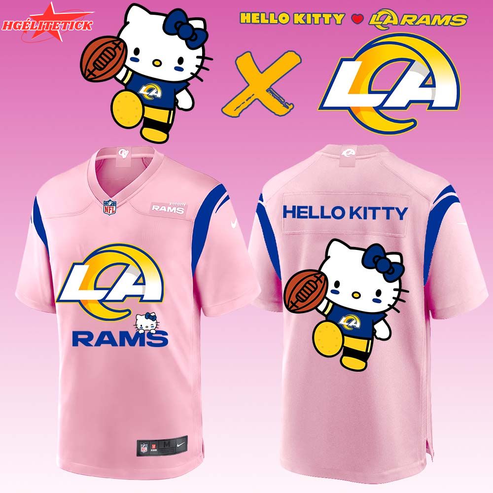 Los Angeles Rams x Hello Kitty Limited Jersey 1 Los Angeles Rams x Hello Kitty Limited Jersey 1