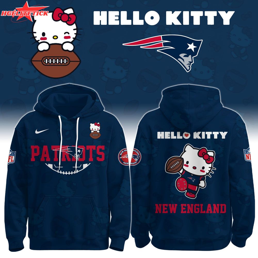 NE Patriots Special Hello Kitty Limited Edition Hoodie NE Patriots Special Hello Kitty Limited Edition Hoodie