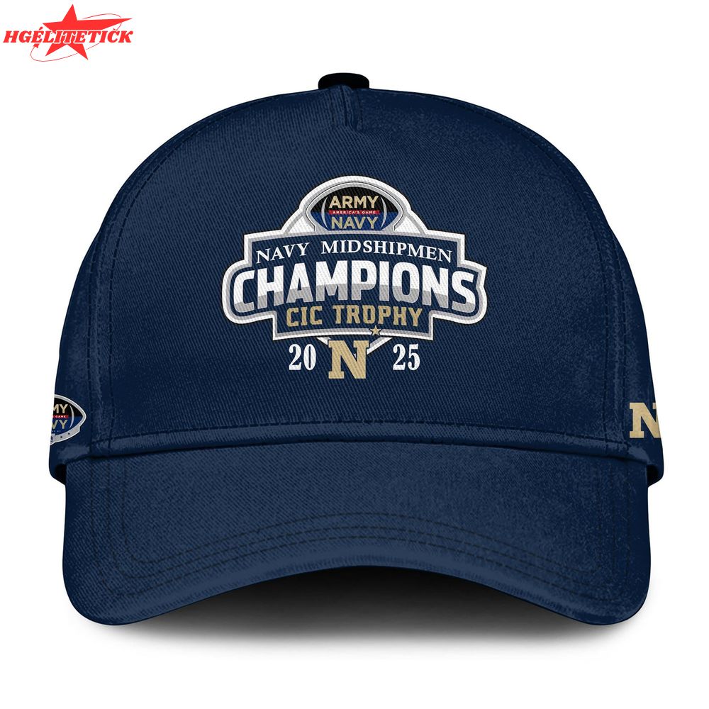 Navy Midshipmen – Back-to-Back CIC Trophy Champions 2025 Shirt Navy Midshipmen – Back-to-Back CIC Trophy Champions 2025 Shirt