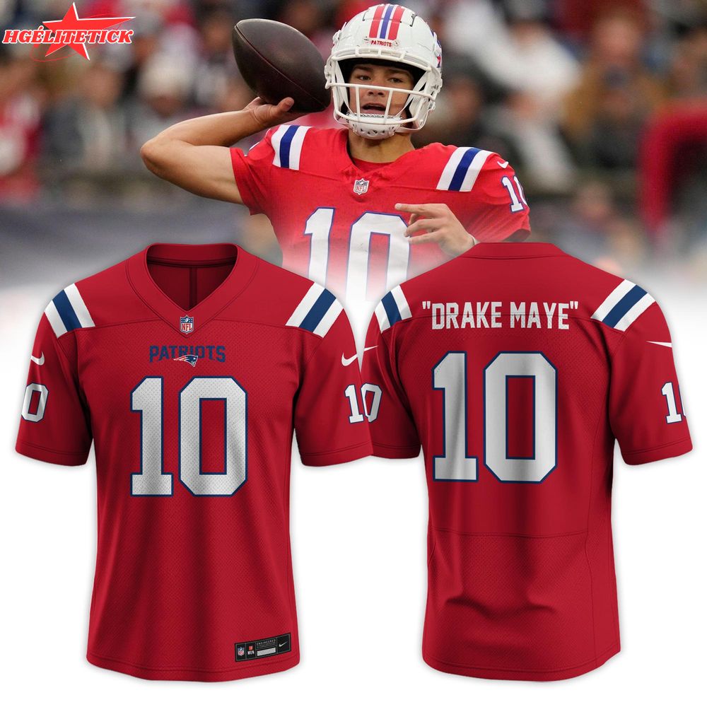 New England Patriots Drake Maye Classic Logo Special Edition Jersey 2025 New England Patriots Drake Maye Classic Logo Special Edition Jersey 2025
