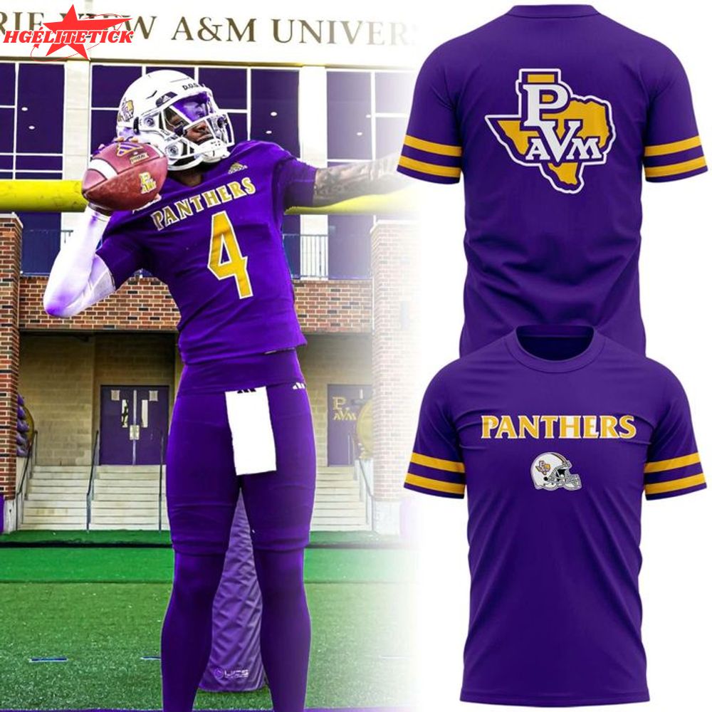 Prairie View A&M Football Celebration Bowl Panther T-Shirt - Special Edition Prairie View A&M Football Celebration Bowl Panther T-Shirt - Special Edition