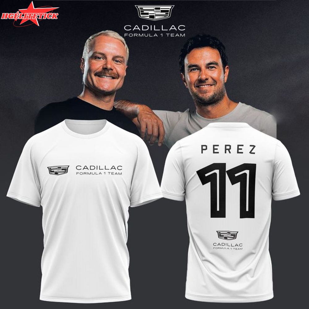 SERGIO PEREZ CADILLAC T-SHIRT (White) SERGIO PEREZ CADILLAC T-SHIRT (White)
