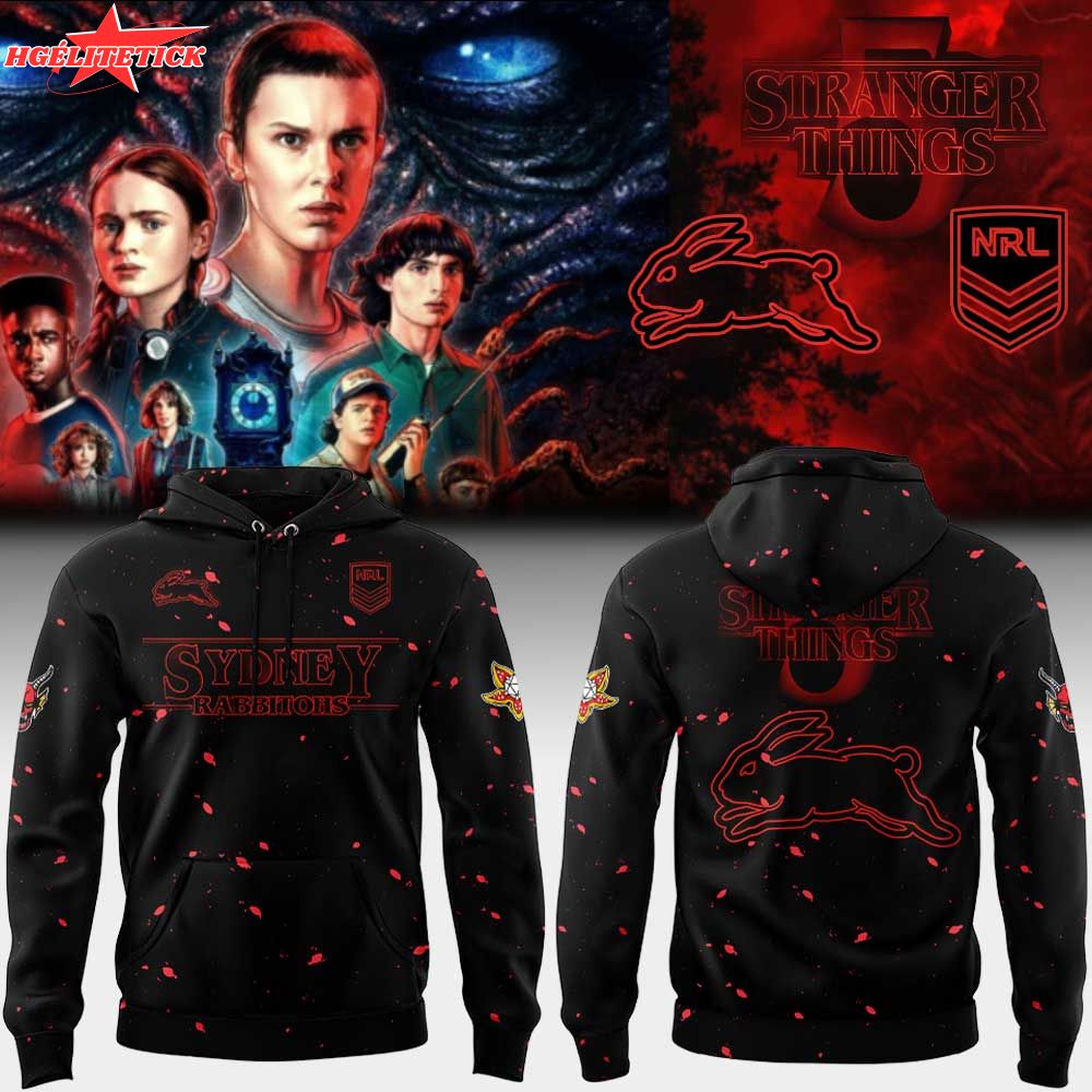 S.S Rabbitohs Stranger Things 5 Combo Hoodie S.S Rabbitohs Stranger Things 5 Combo Hoodie