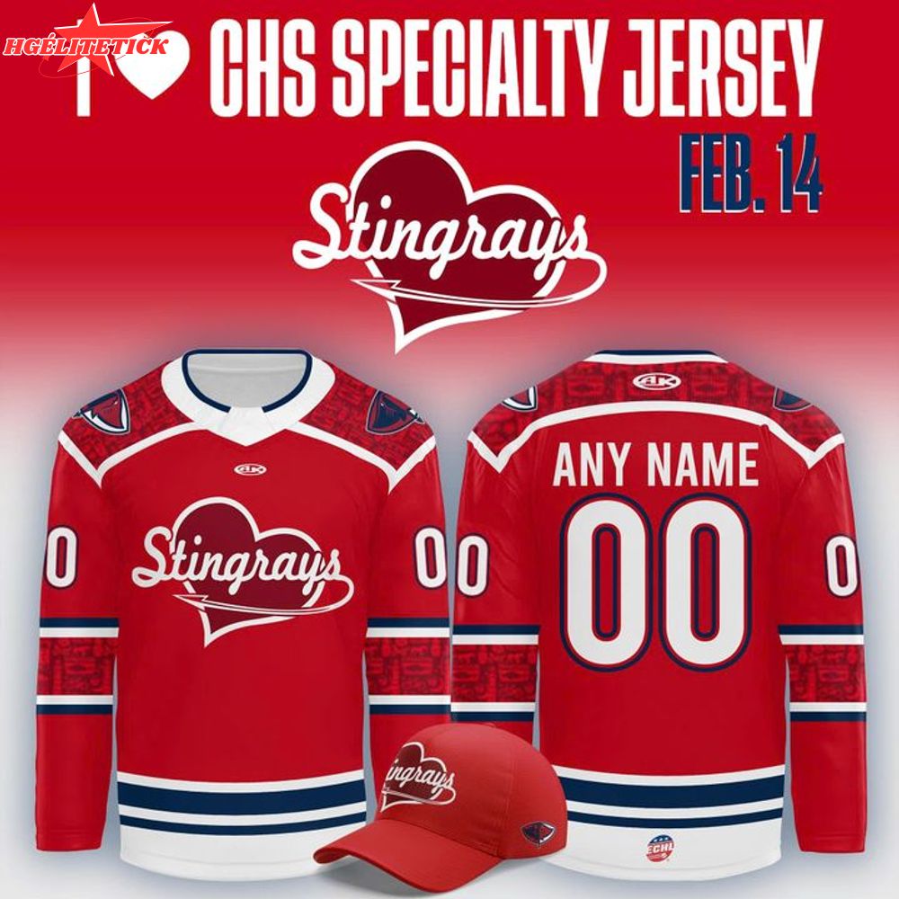 South Carolina Stingrays '' I love CHS '' Special Jersey 2025 South Carolina Stingrays '' I love CHS '' Special Jersey 2025
