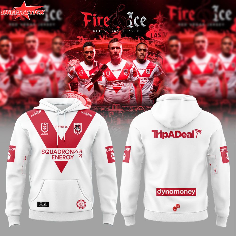 St. George Illawarra Dragons 2026 Dragons Vegas Fire & Ice Men’s Combo Hoodie St. George Illawarra Dragons 2026 Dragons Vegas Fire & Ice Men’s Combo Hoodie