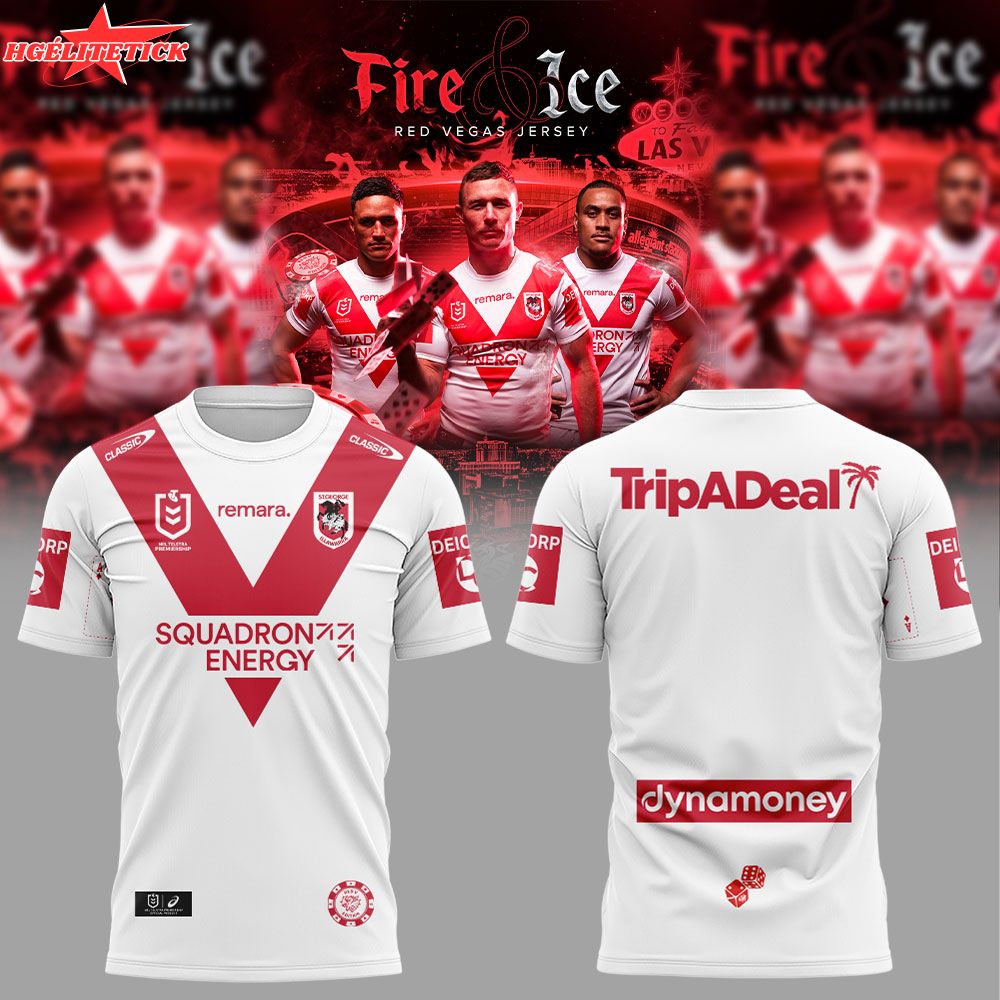 St. George Illawarra Dragons 2026 Dragons Vegas Fire & Ice Men’s Combo Shirt St. George Illawarra Dragons 2026 Dragons Vegas Fire & Ice Men’s Combo Shirt