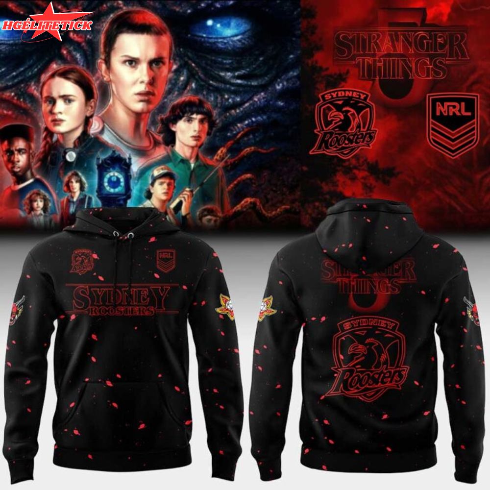 Sydney Roosters Stranger Things 5 Combo Hoodie Sydney Roosters Stranger Things 5 Combo Hoodie