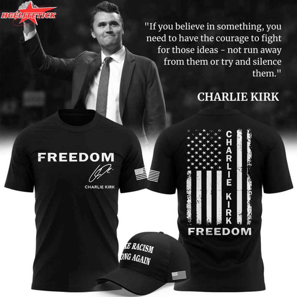 Target Charlie Kirk Freedom T-shirt (Black) Target Charlie Kirk Freedom T-shirt (Black)