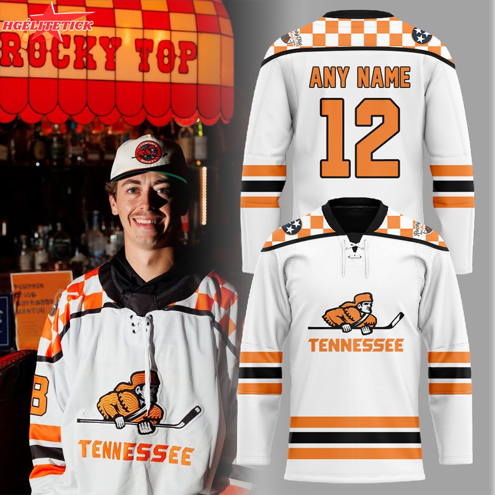 Tennessee Ice Hockey Chuck-A-Puck Uniform Hockey Jersey Custom Name, Number Tennessee Ice Hockey Chuck-A-Puck Uniform Hockey Jersey Custom Name, Number