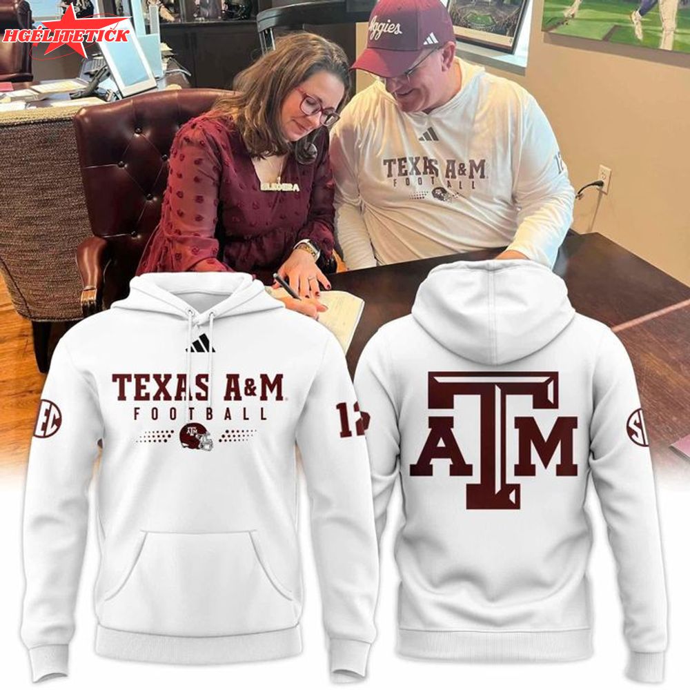 Texas A&M Aggies Adidas Coach Elko Pullover Hoodie Texas A&M Aggies Adidas Coach Elko Pullover Hoodie