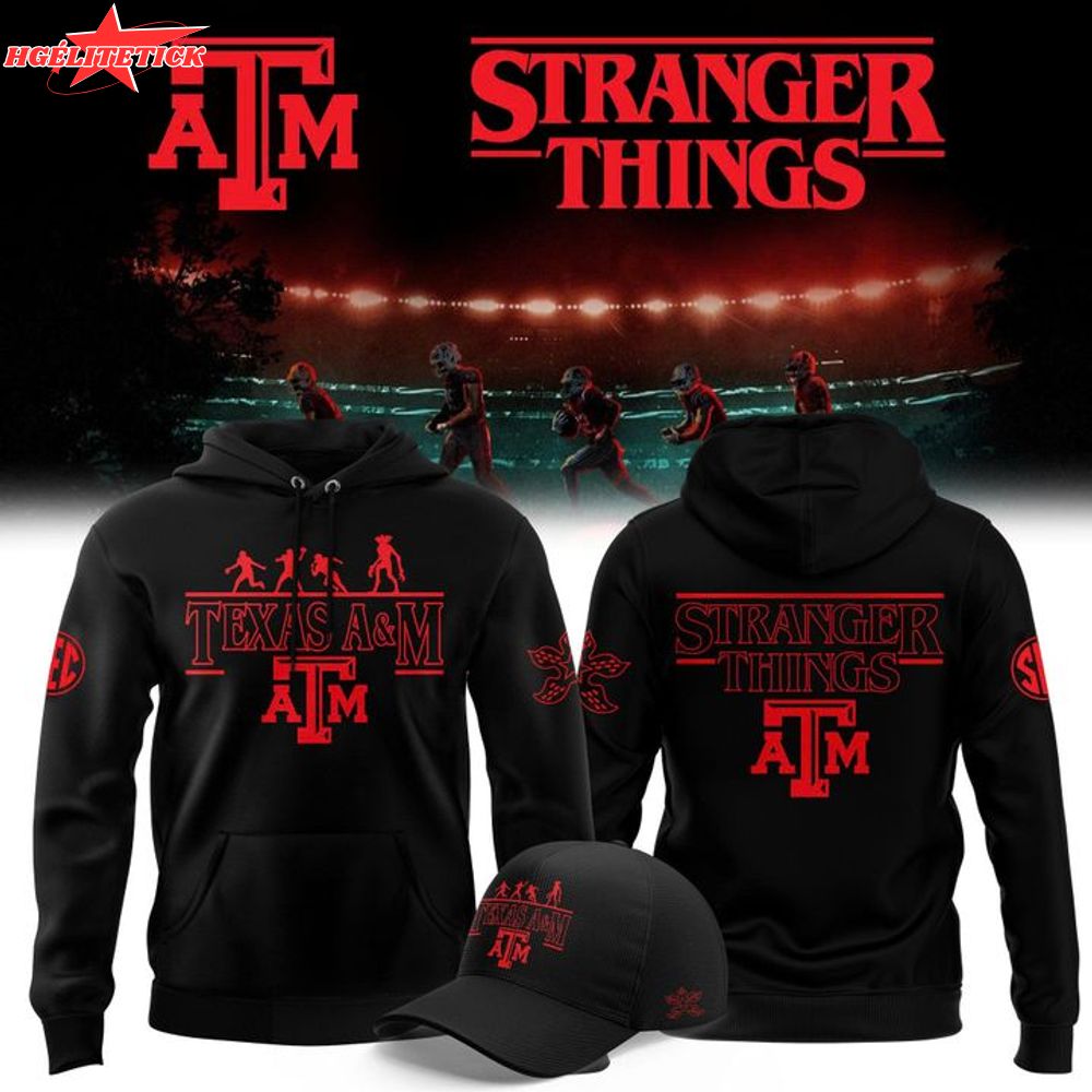 Texas A&M x Stranger Things 2025 Special Hoodie Texas A&M x Stranger Things 2025 Special Hoodie