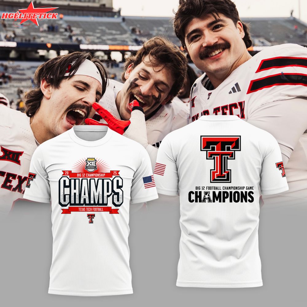 Texas Tech W Tshirt- We are champions 2025 Texas Tech W Tshirt- We are champions 2025
