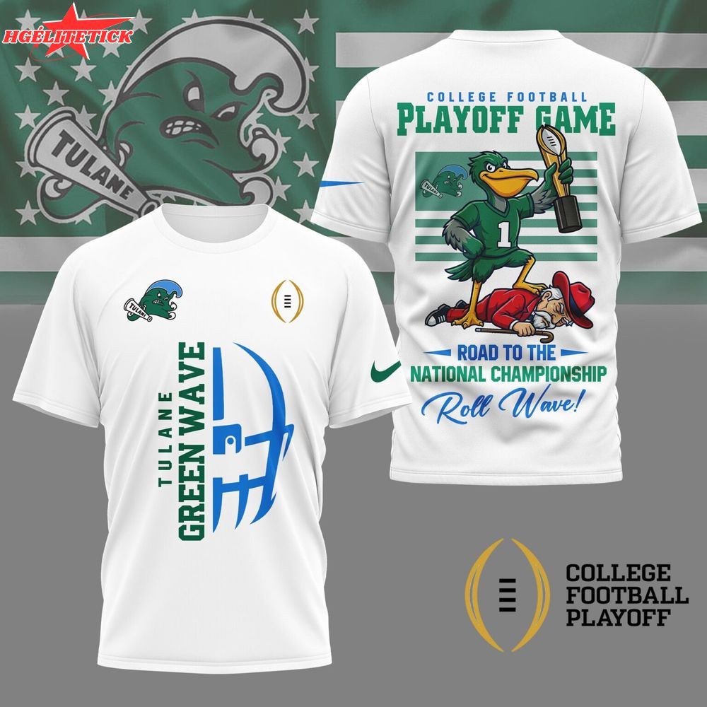 Tulane Green Wave | Premium NCAA College Football Playoff Game 3D Shirt Tulane Green Wave | Premium NCAA College Football Playoff Game 3D Shirt