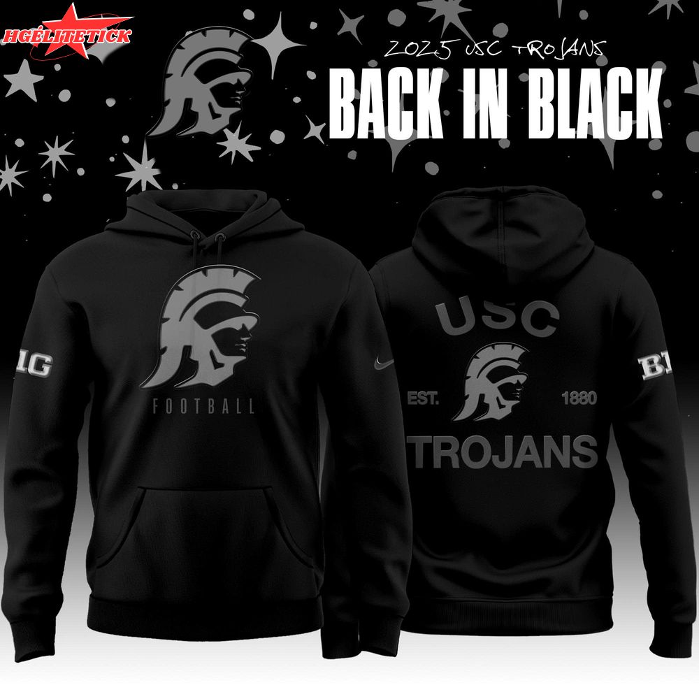 USC Trojans football Back In Black 2025 Special Edition Hoodie USC Trojans football Back In Black 2025 Special Edition Hoodie