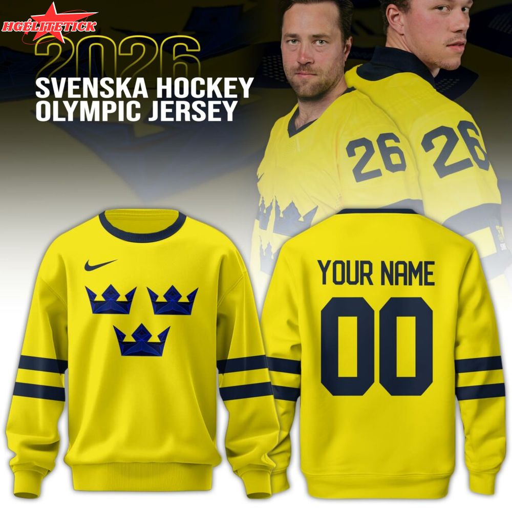 Unisex Sweden Olympic 2026 National Ice Hockey Team Sweatshirt Unisex Sweden Olympic 2026 National Ice Hockey Team Sweatshirt