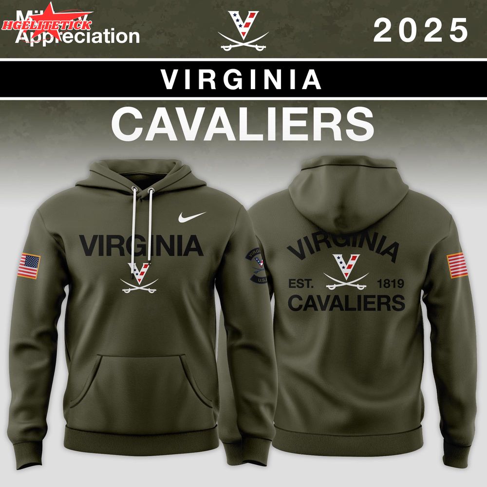 Virginia Cavaliers 2025 Military Appreciation Limited Edition Hoodie Virginia Cavaliers 2025 Military Appreciation Limited Edition Hoodie