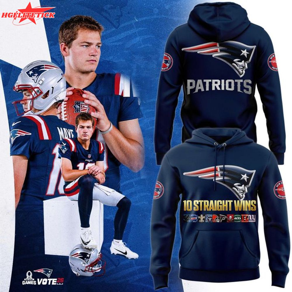 ew England Patriots TEN wins in a row for the Pats Hoodie ew England Patriots TEN wins in a row for the Pats Hoodie