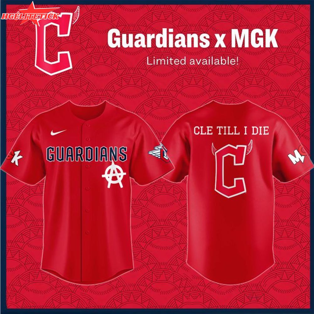 mgk x Cleveland Guardians 2025 Jerseys - Red mgk x Cleveland Guardians 2025 Jerseys - Red